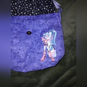 Purple Anime Character Shoulder Bag